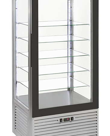 Vertical Refrigerated Display Cabinets Ventilated Positive