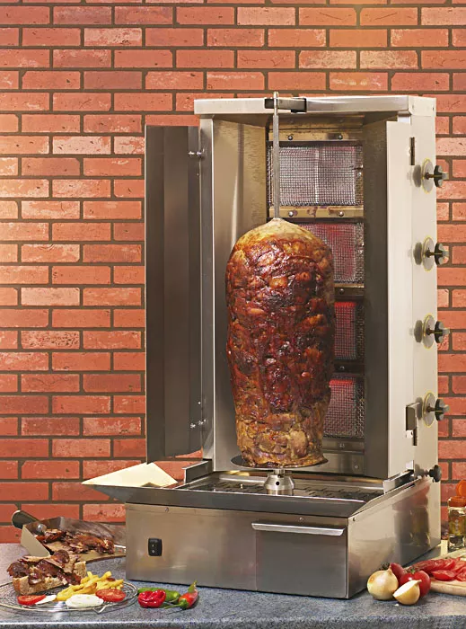 Machine à kebab professionnelle Gaz 20 kg - Equipement Professionnel